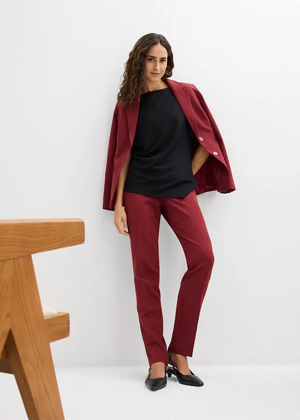 Top asimmetrico in punto di Roma, bonprix