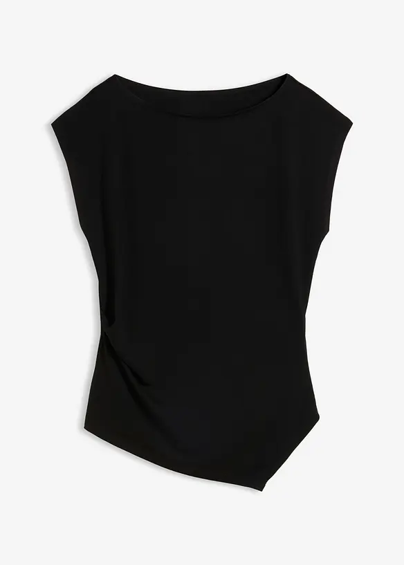 Top asimmetrico in punto di Roma, bonprix