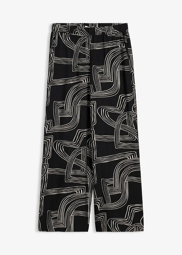 Pantaloni larghi in misto viscosa, bonprix