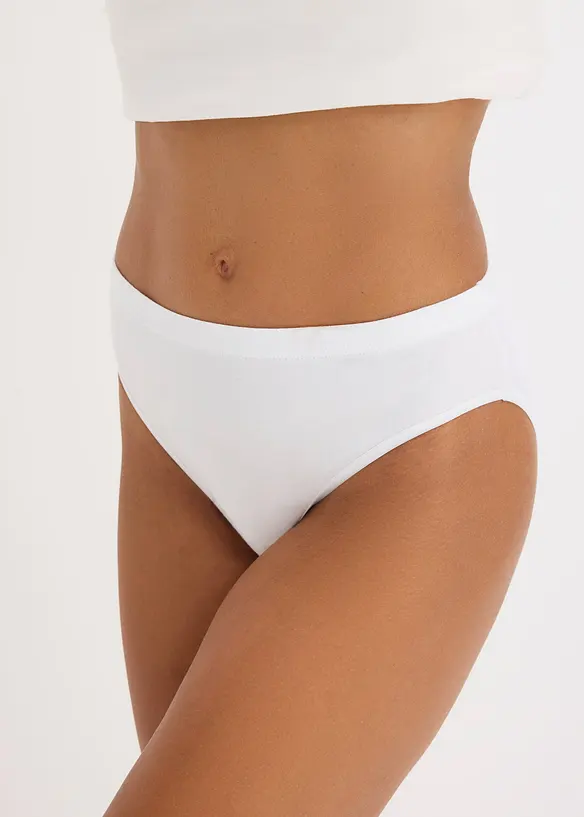 Slip in morbido cotone con stampa a forma di cuori (pacco da 6), bonprix