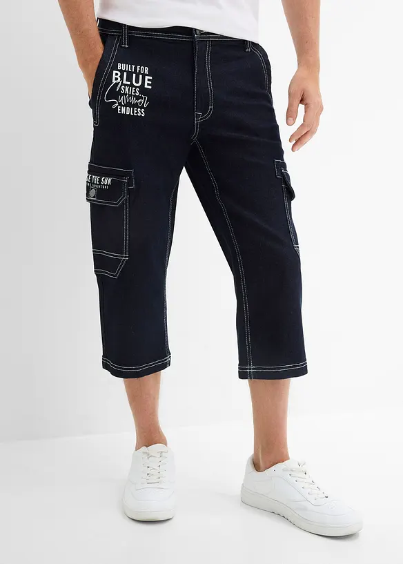 Jeans a pinocchietto con vita elasticizzata, regular fit, bonprix