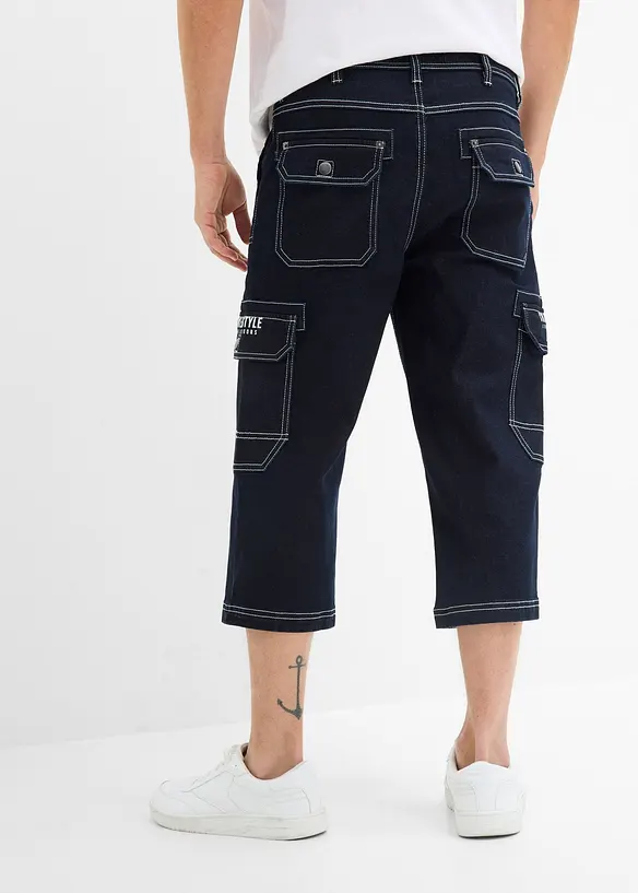 Jeans a pinocchietto con vita elasticizzata, regular fit, bonprix