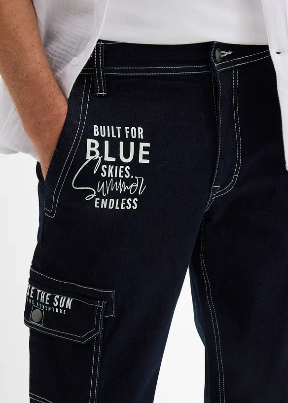 Jeans a pinocchietto con vita elasticizzata, regular fit, bonprix