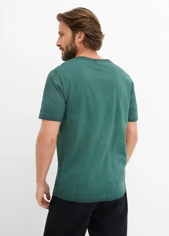 T-shirt in puro cotone biologico con effetto lavato, bonprix