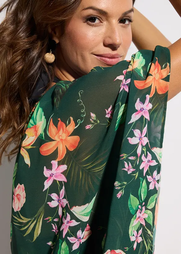 Tunica copricostume in chiffon leggero, bonprix