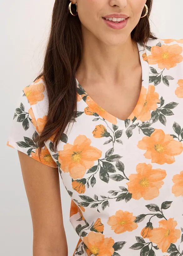 T-shirt in puro cotone, bonprix