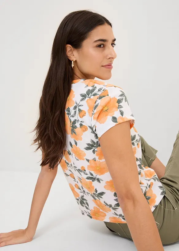 T-shirt in puro cotone, bonprix