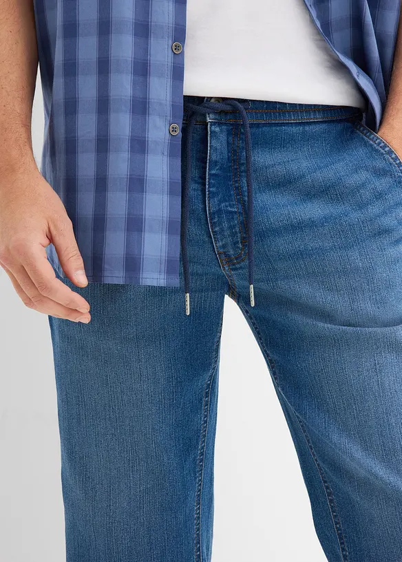 Jeans a pinocchietto leggeri con vita elasticizzata, regular fit, bonprix