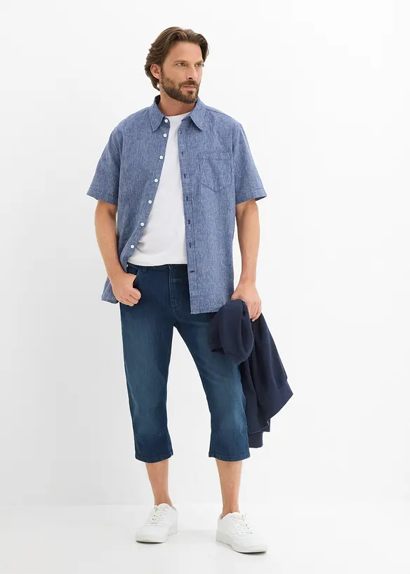 Jeans a pinocchietto leggeri con elastico in vita, slim fit, bonprix