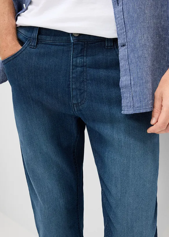 Jeans a pinocchietto leggeri con elastico in vita, slim fit, bonprix