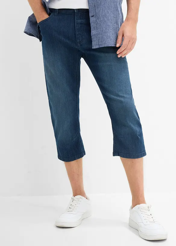 Jeans a pinocchietto leggeri con elastico in vita, slim fit, bonprix