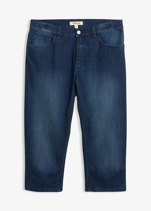 Jeans a pinocchietto leggeri con elastico in vita, slim fit, bonprix