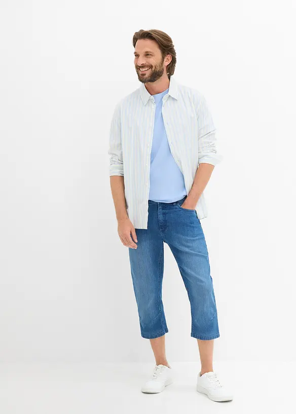 Jeans a pinocchietto leggeri con elastico in vita, regular fit, bonprix