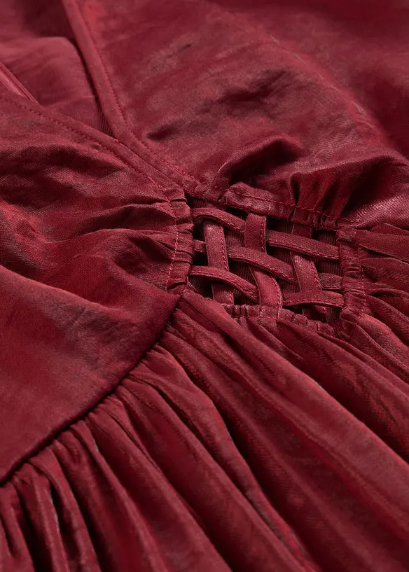 Abito midi in satin lucido, bonprix