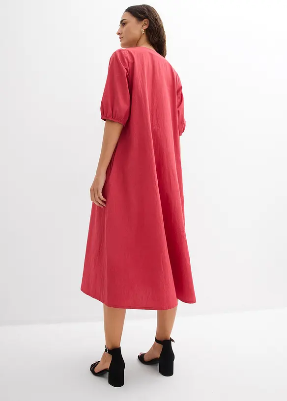 Abito midi in puro cotone, bonprix