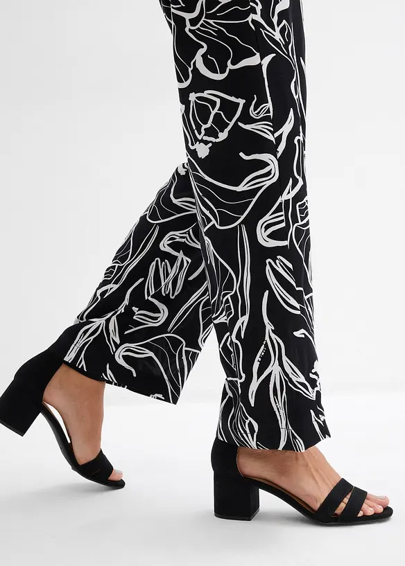 Pantaloni in viscosa con elastico in vita, bonprix