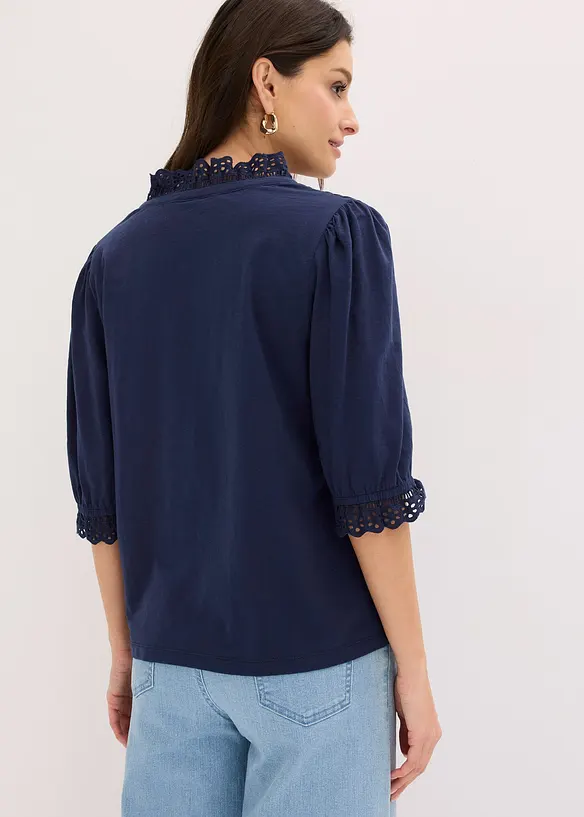 Maglia a maniche lunghe in puro cotone, bonprix