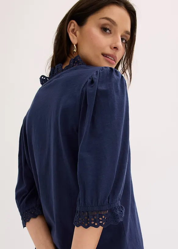 Maglia a maniche lunghe in puro cotone, bonprix