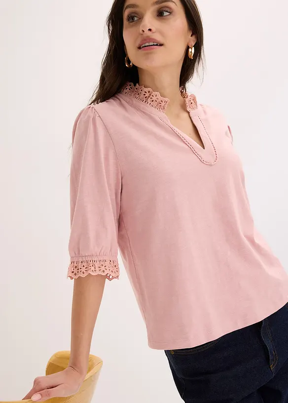 Maglia a maniche lunghe in puro cotone, bonprix