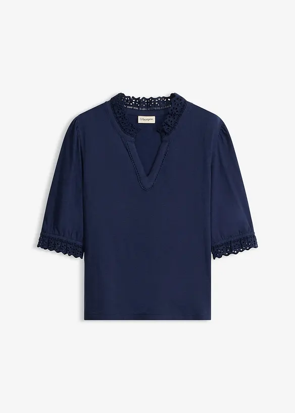 Maglia a maniche lunghe in puro cotone, bonprix