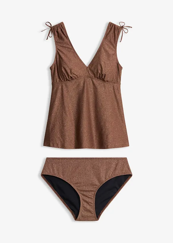 Tankini glitterato (set 2 pezzi), bonprix