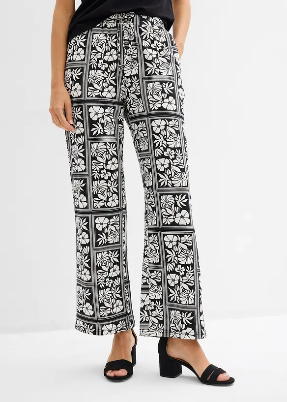 Pantaloni in jersey punto di Roma, bonprix