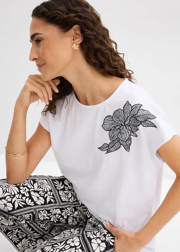 Maxi maglia in puro cotone, bonprix