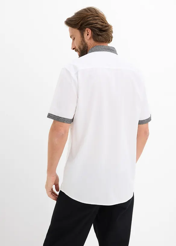 Camicia effetto 2 in 1 a maniche corte, bonprix