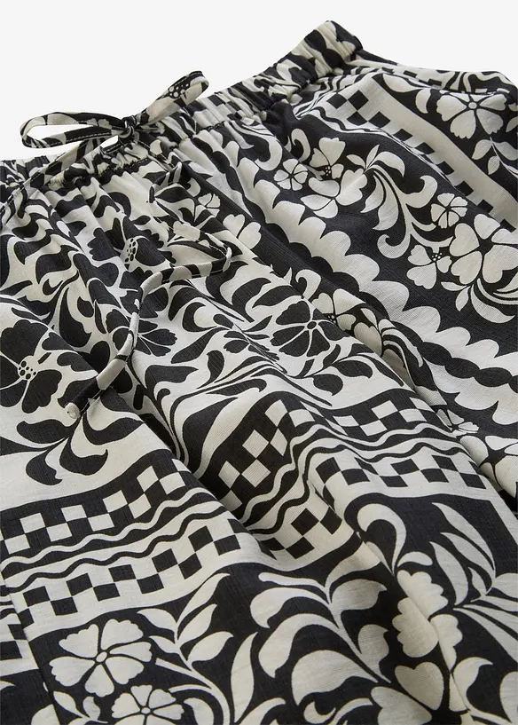 Pantaloni con elastico in vita in misto viscosa fluente, bonprix