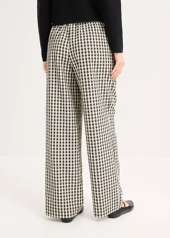 Pantaloni larghi con pinces, bonprix