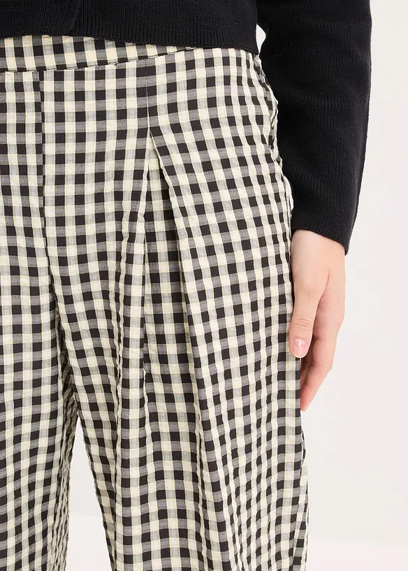 Pantaloni larghi con pinces, bonprix