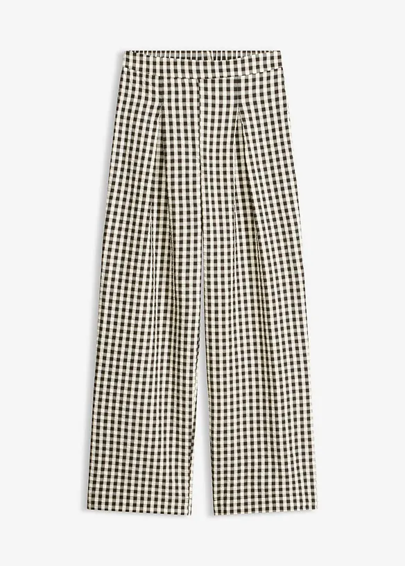 Pantaloni larghi con pinces, bonprix