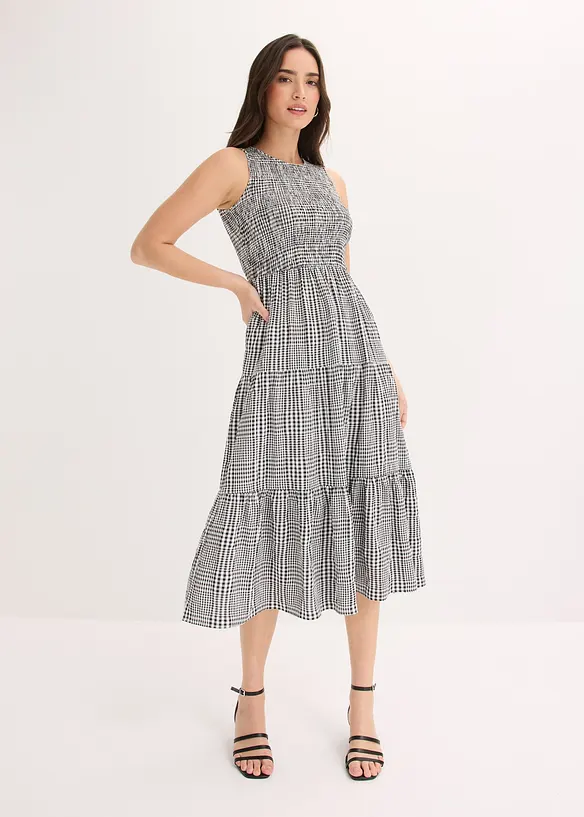 Abito midi in misto viscosa, bonprix