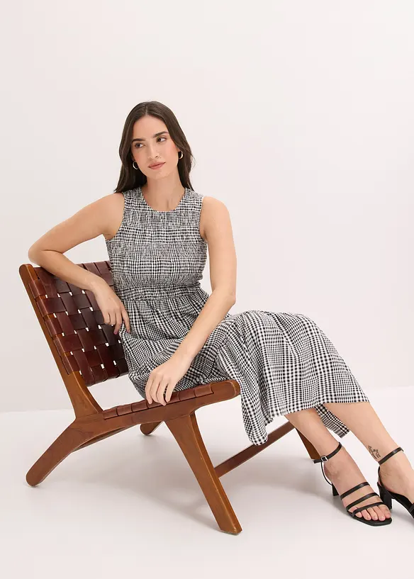 Abito midi in misto viscosa, bonprix