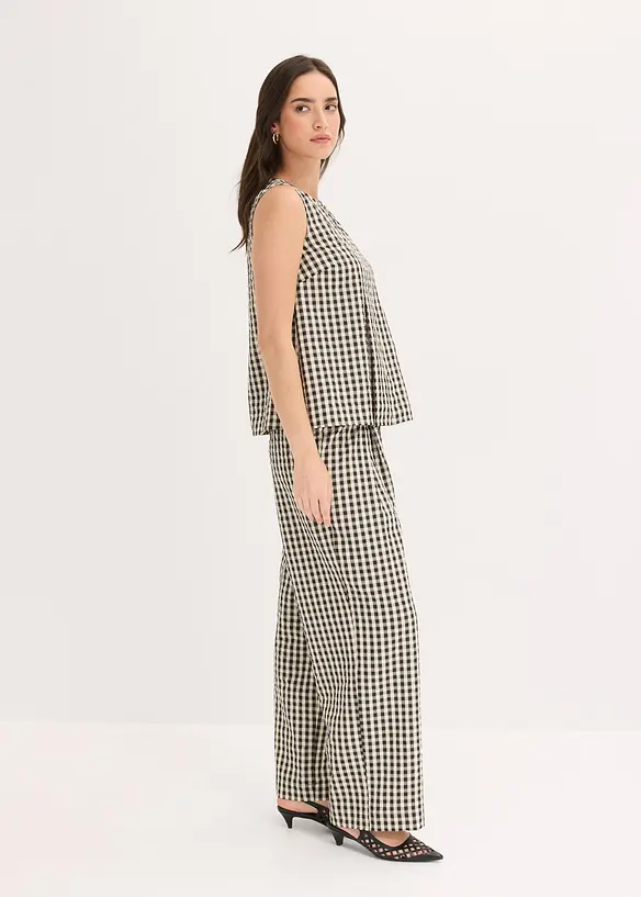 Top a quadri, bonprix