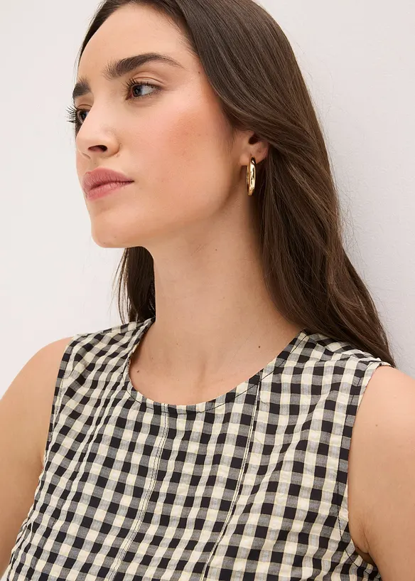 Top a quadri, bonprix