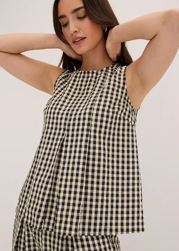 Top a quadri, bonprix