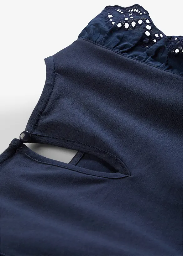 Top in misto cotone, bonprix