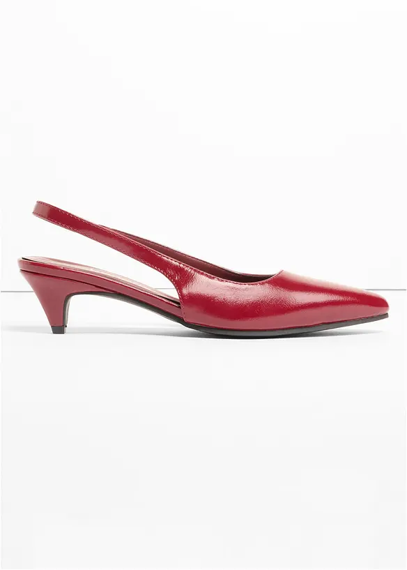 D&eacute;collet&eacute; slingback a tacco basso, bonprix