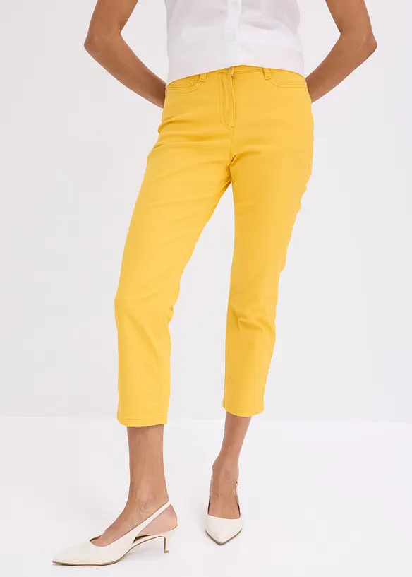 Pantaloni cropped elasticizzati, bonprix