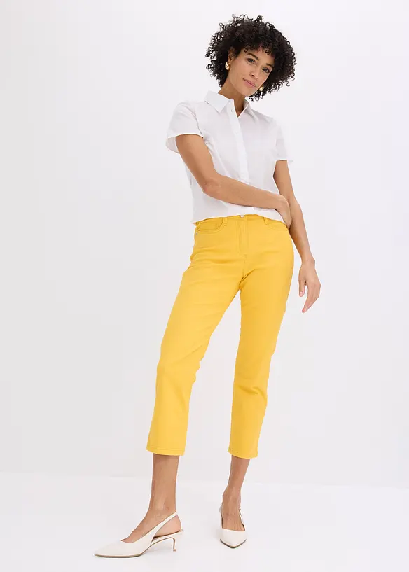 Pantaloni cropped elasticizzati, bonprix