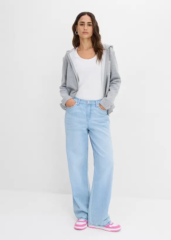 Maglia a costine con cotone biologico (pacco da 2), bonprix