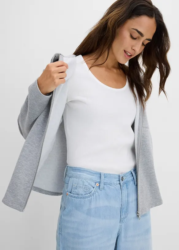 Maglia a costine con cotone biologico (pacco da 2), bonprix