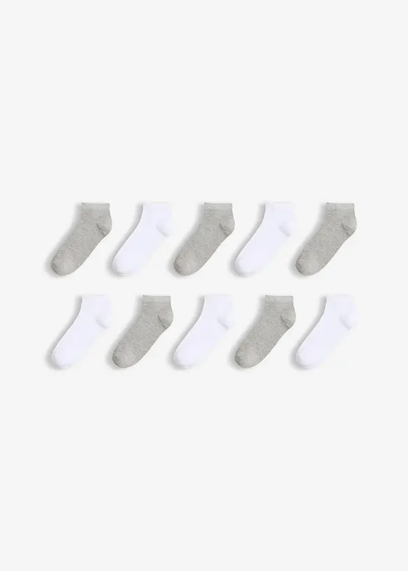 Calzini corti con cotone biologico (pacco da 10 paia), bonprix