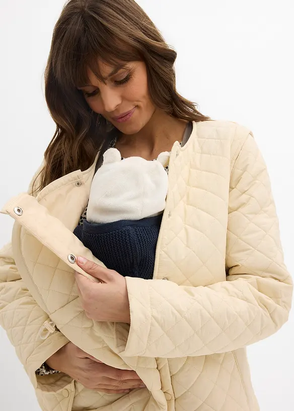 Giacca pr&eacute;maman da mezza stagione 6 in 1 con gilet e inserto babywearing, bonprix