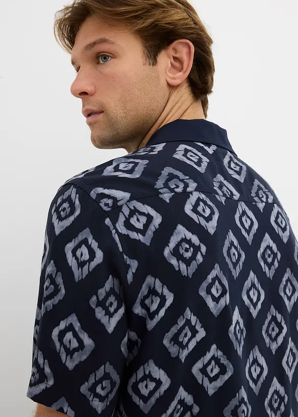 Camicia a maniche corte con colletto resort, bonprix