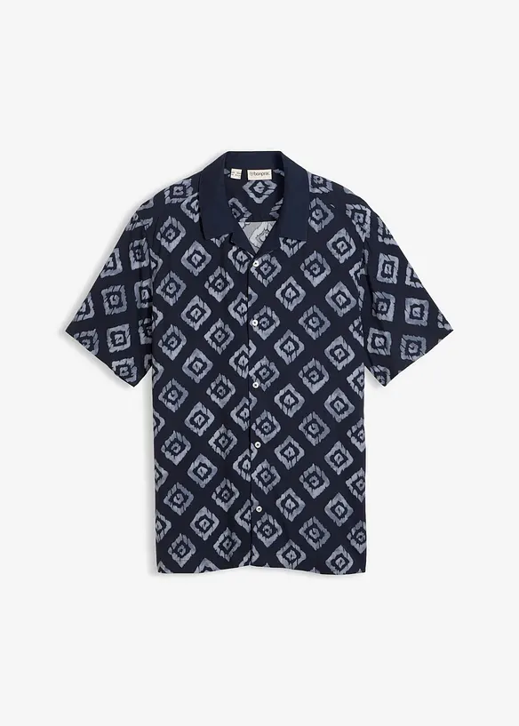 Camicia a maniche corte con colletto resort, bonprix