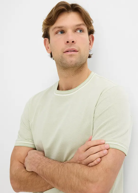 T-shirt in piquet di puro cotone biologico, bonprix