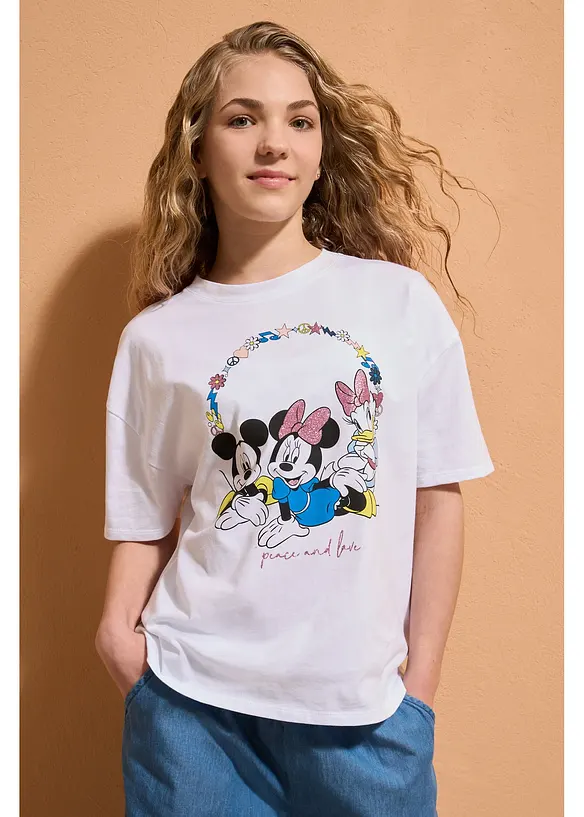 Maxi maglia Mickey Mouse in puro cotone, Disney