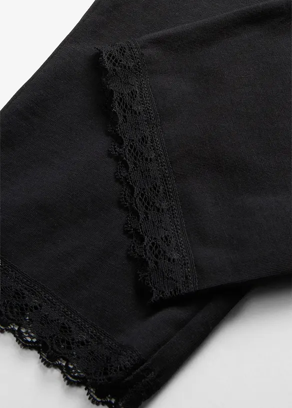 Leggings a pinocchietto con cotone biologico (pacco da 2), bonprix